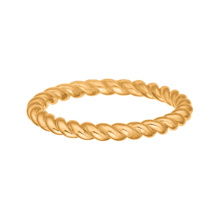 Aagaard ring med snoet design i 8 karat guld