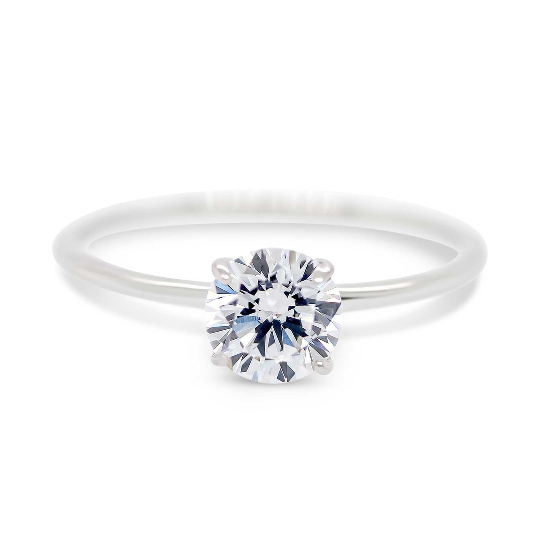 Sølv ring med zirkonia sten packshot