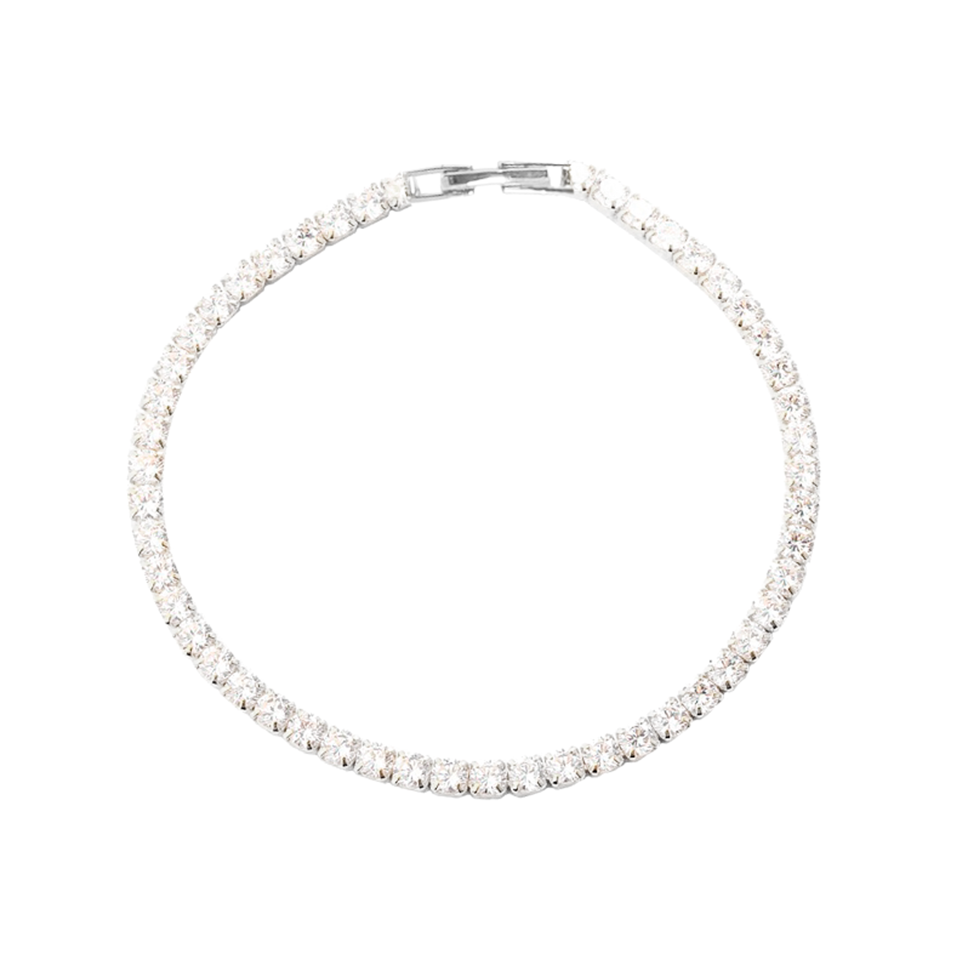 Aqua Dulce Tennis Large armbånd i 925 sterlingsølv med store zirkonia
