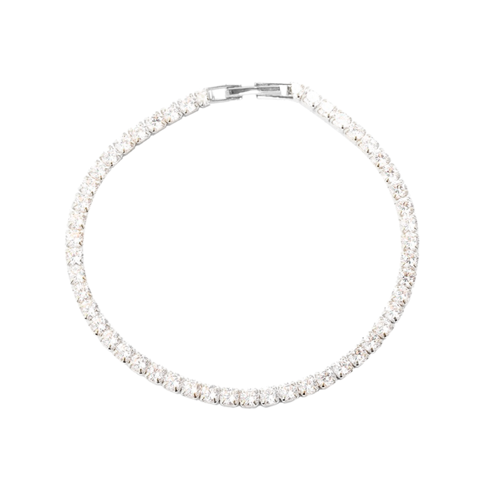 Aqua Dulce Tennis Large armbånd i 925 sterlingsølv med store zirkonia