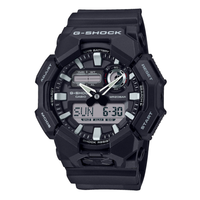 Casio G-Shock GA-010-1AER sort analog-digitalt ur med resinrem og 10 års batteri