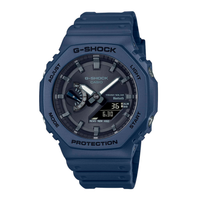 Casio G-Shock GA-B2100-2AER herreur med blå resinrem, Tough Solar og Bluetooth