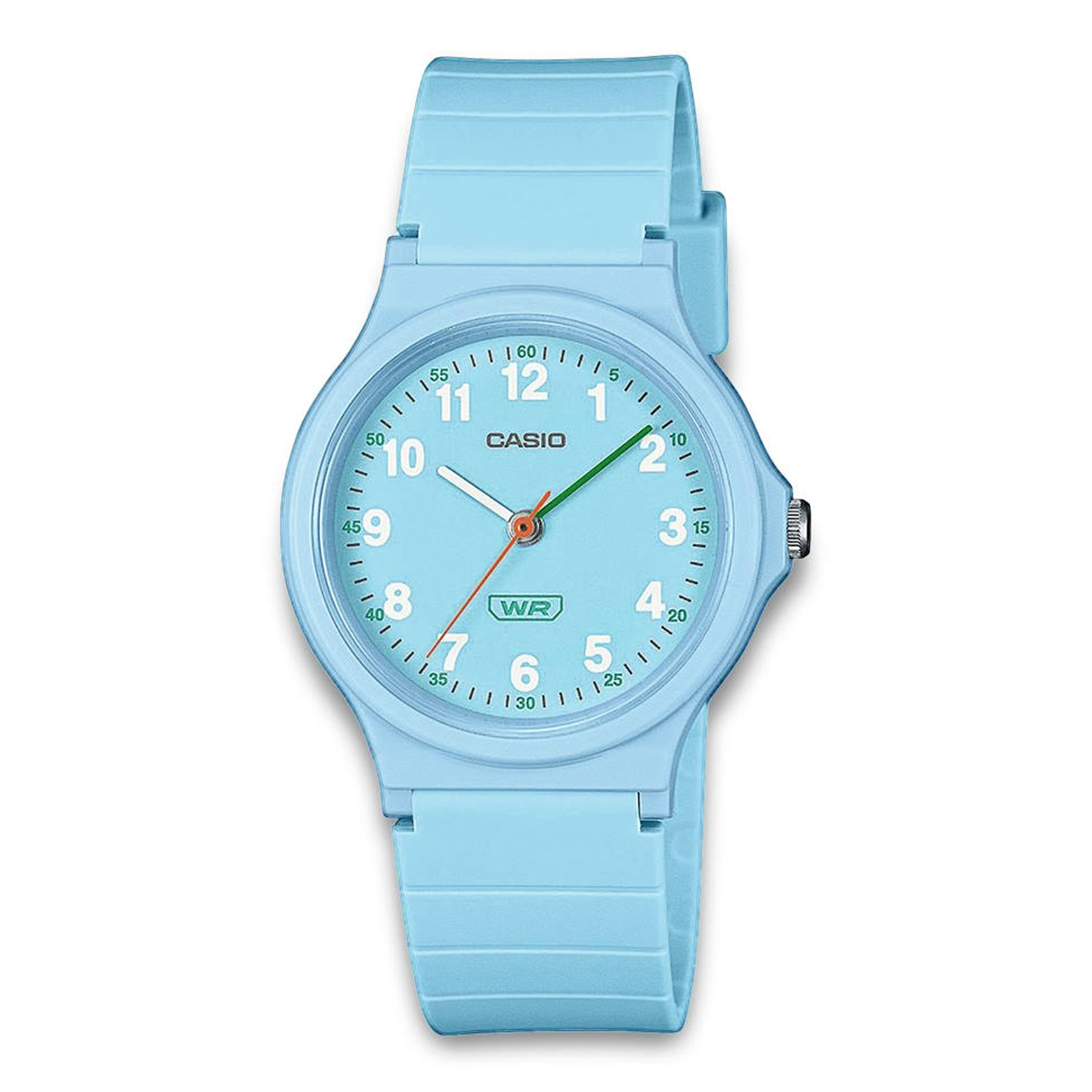 Casio Timeless LQ-24B-2BEF dameur med lyseblå urkasse, lyseblå rem og lyseblå urskive