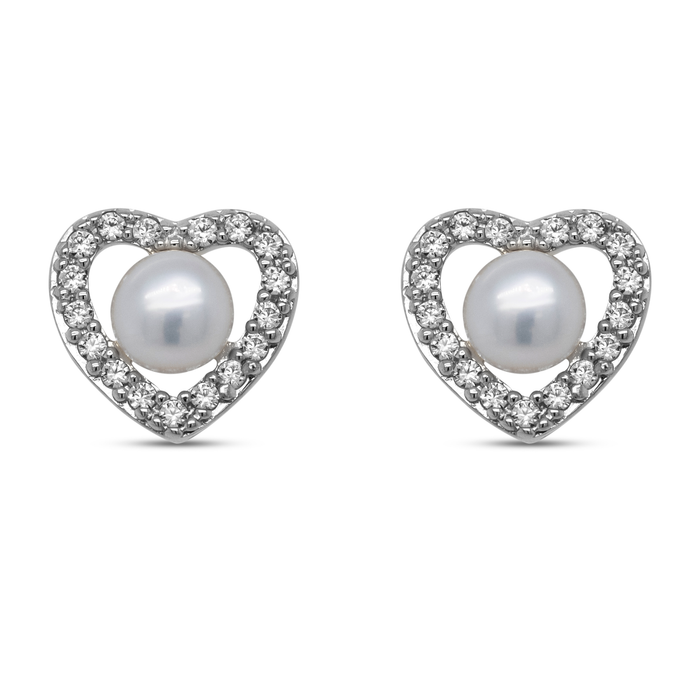 Packshot af Chester ørestikker i sterling sølv med zirkonia