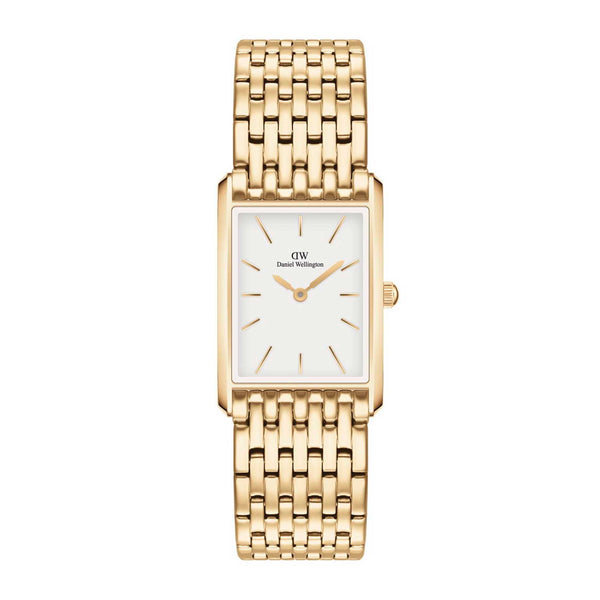 Firkantet ur i guld stål fra Daniel Wellington