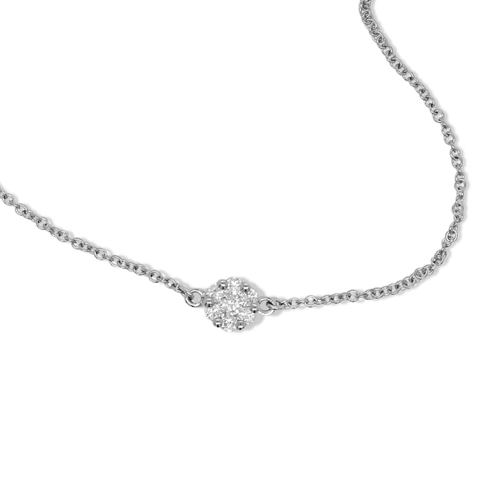 Armbånd i hvidguld med diamanter