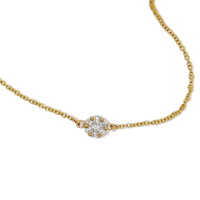 Armbånd i guld med diamanter