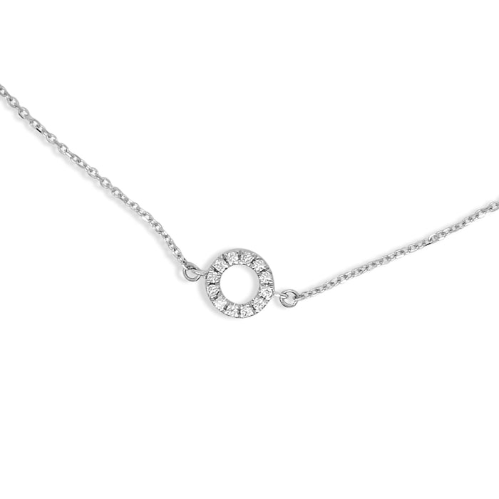 Armbånd med diamanter i hvidguld
