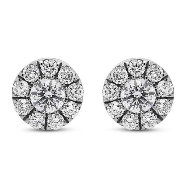 diamantøreringe i hvidguld