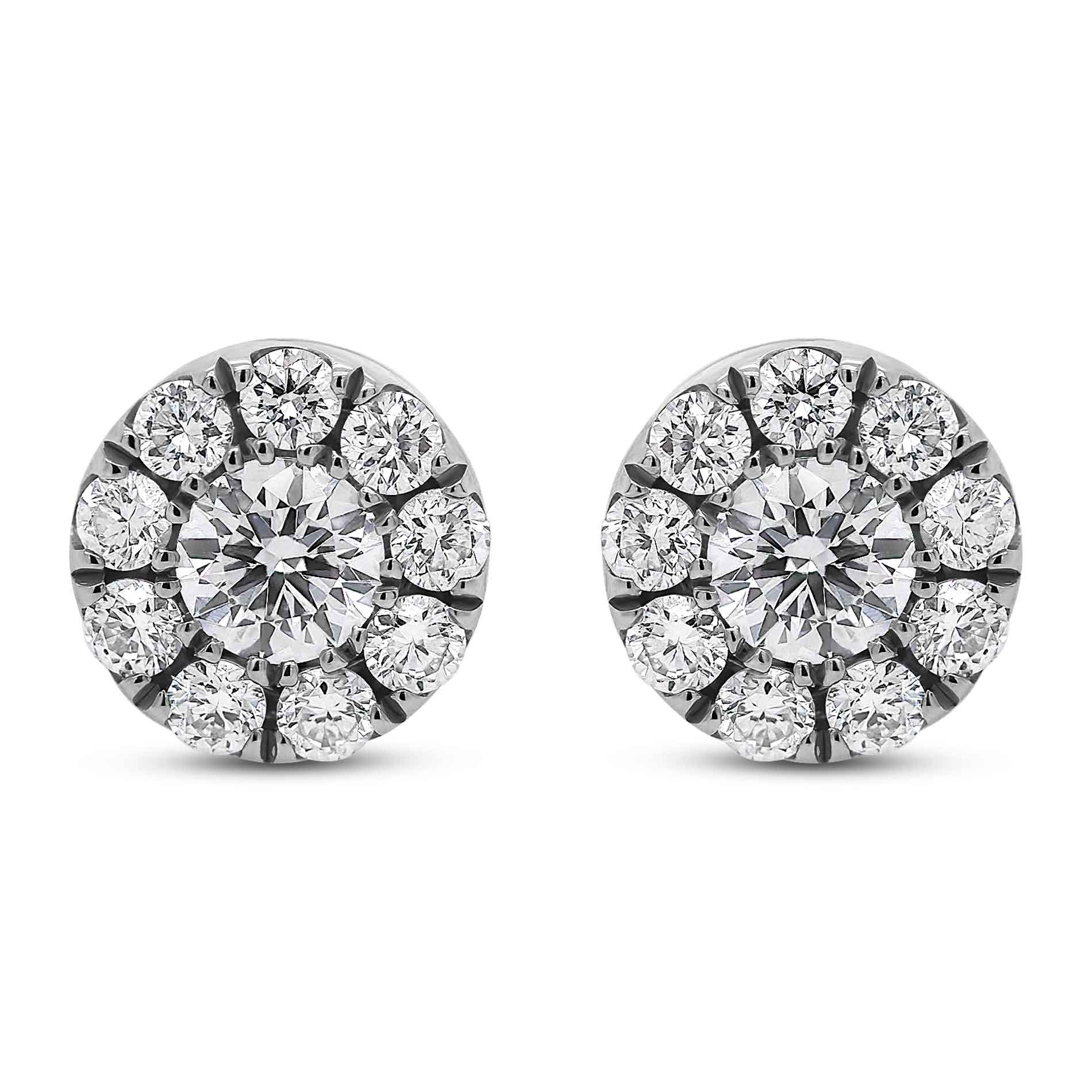 diamantøreringe i hvidguld