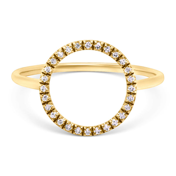 Diamantring i guld