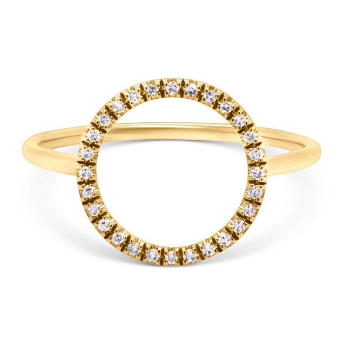 Diamantring i guld