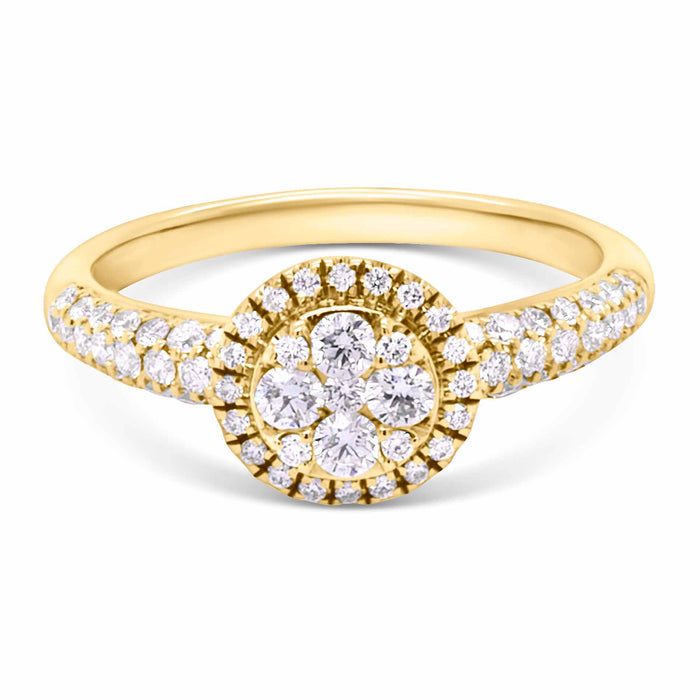 diamantring i guld