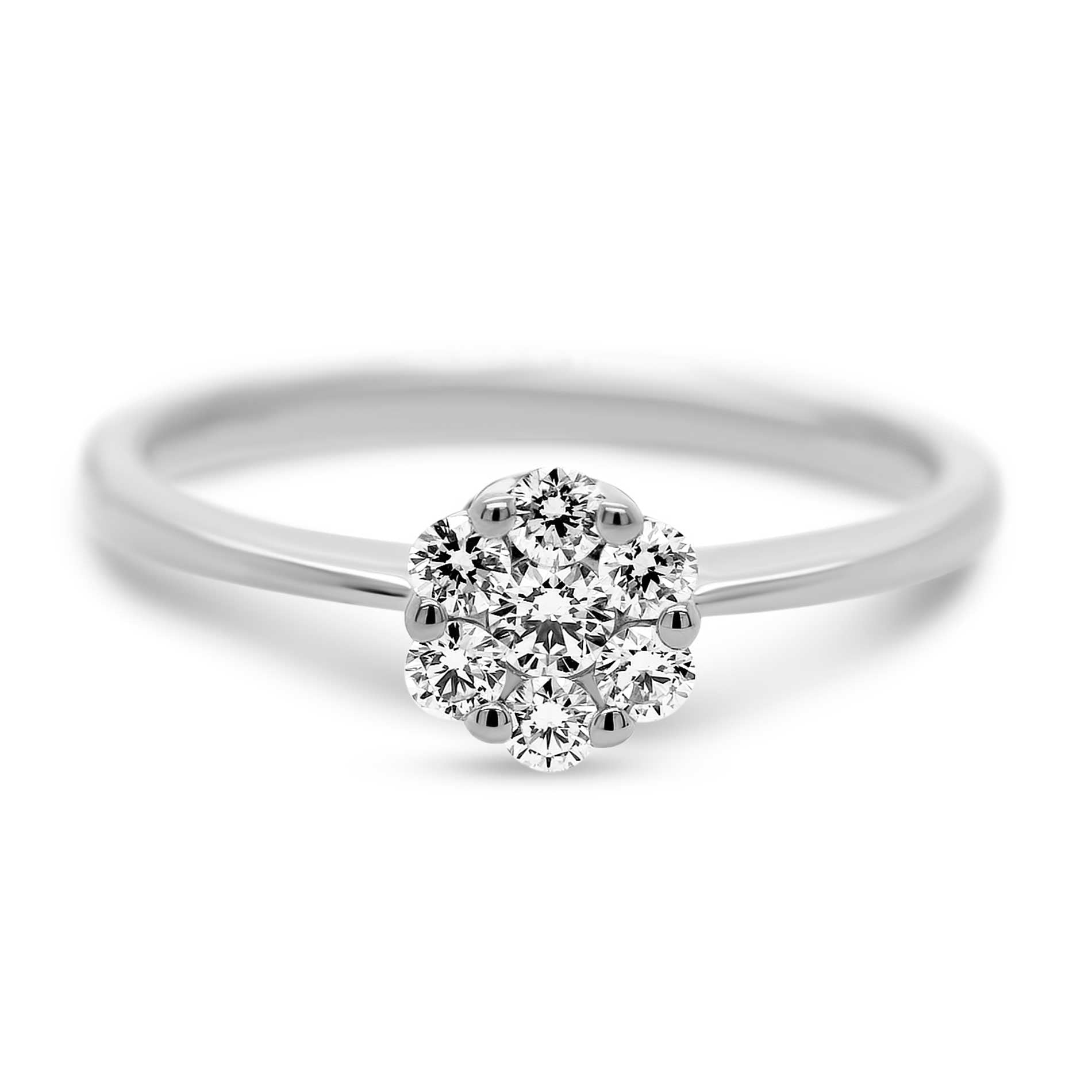 Fleur ring i hvidguld med 0,29 carat diamanter
