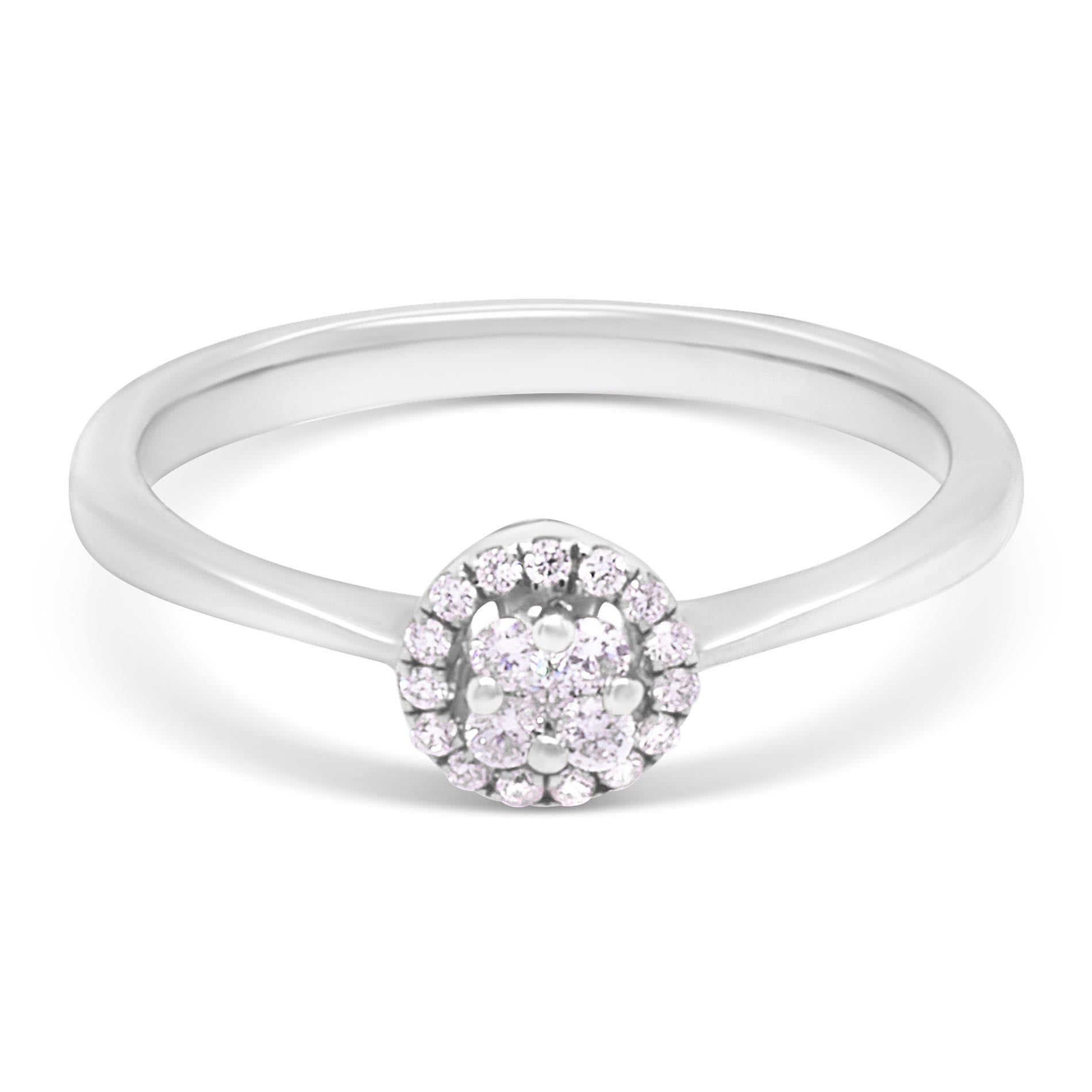 Diamantring i hvidguld