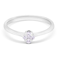Diamantring i hvidguld