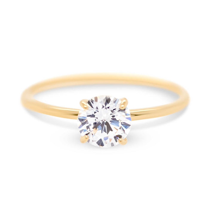 Forgyldt ring med zirkonia packshot 