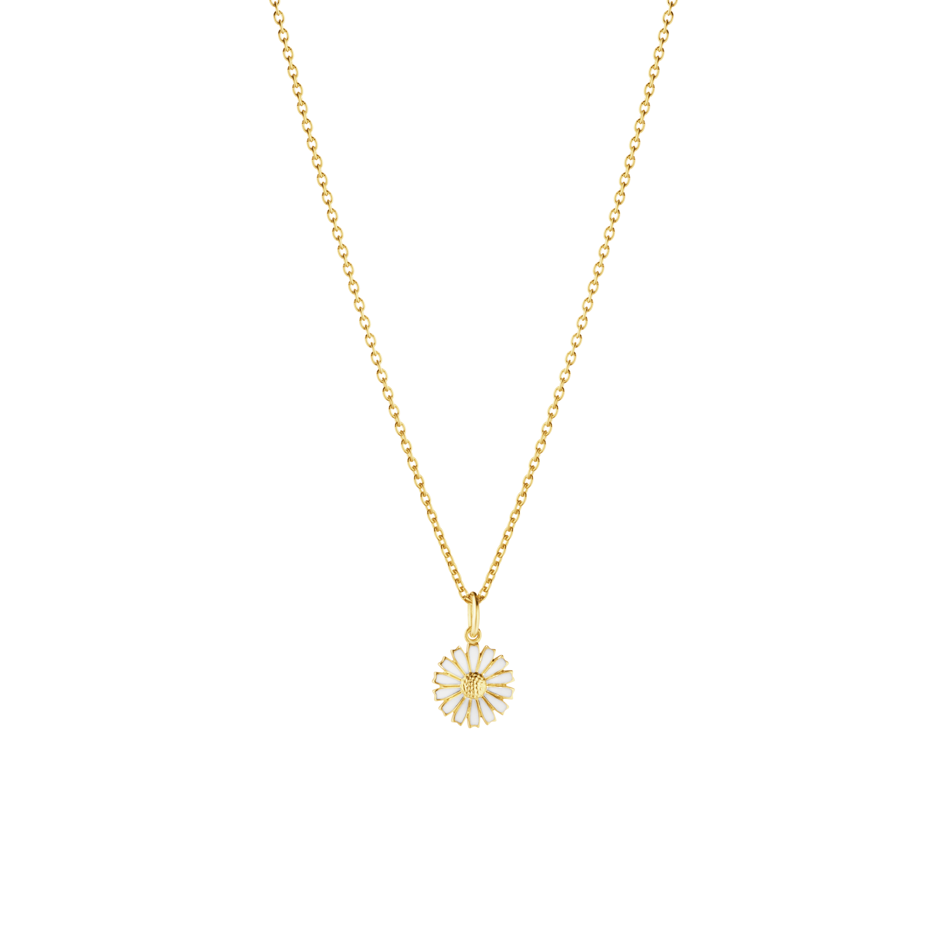 GEORG JENSEN DAISY HALSKÆDE I FORGYLDT