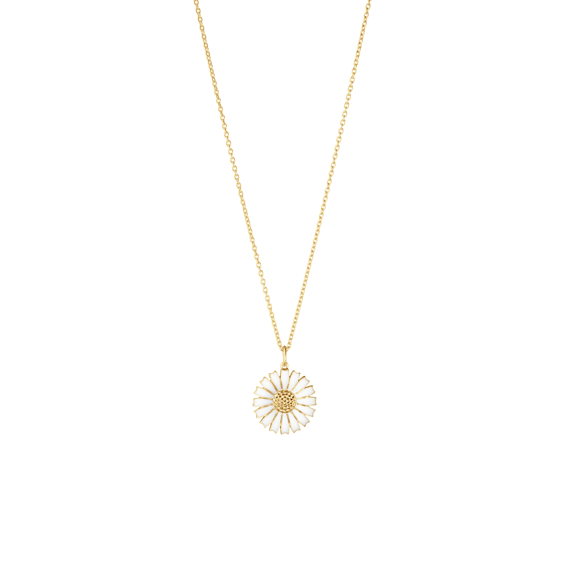 GEORG JENSEN DAISY HALSKÆDE I FORGYLDT