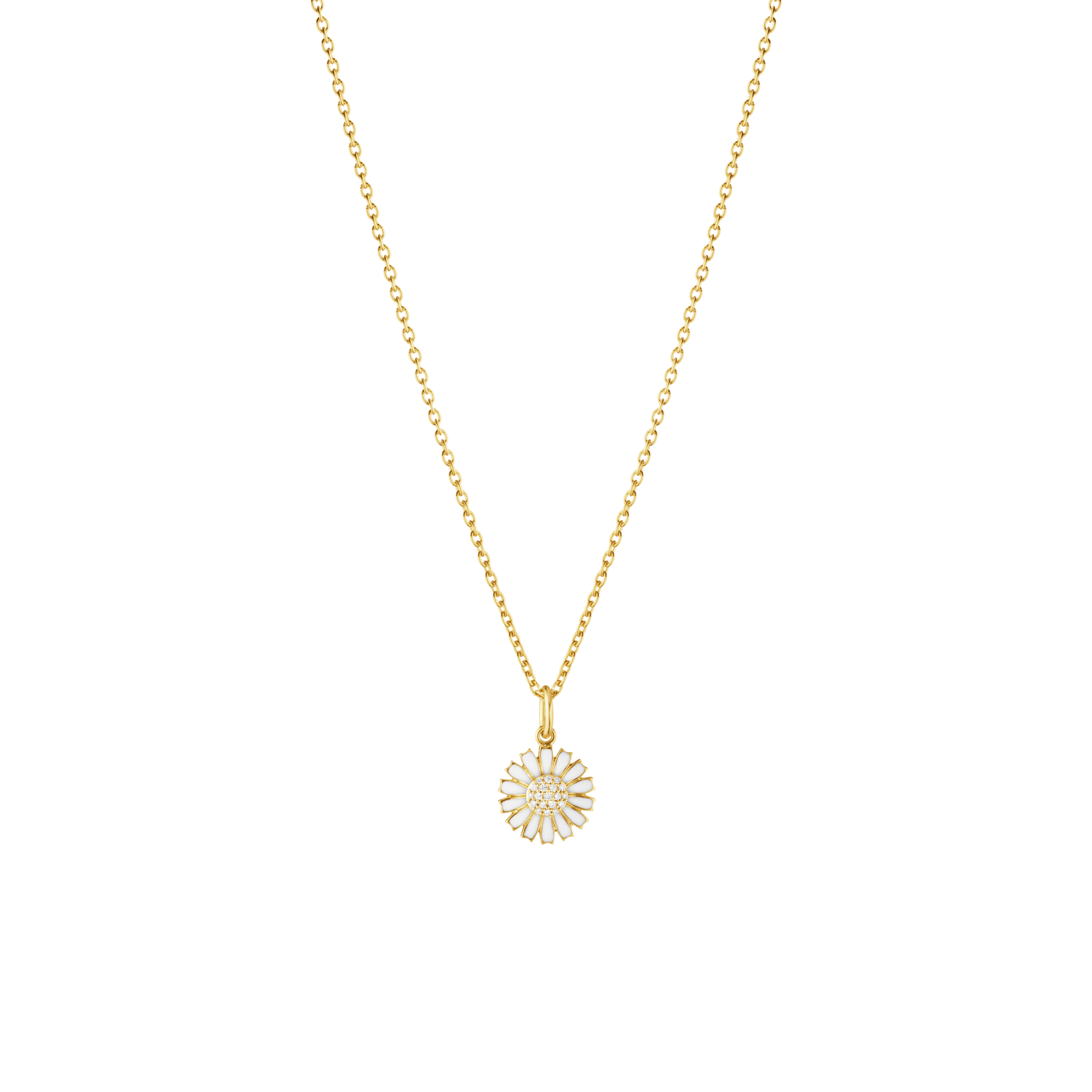 GEORG JENSEN DAISY HALSKÆDE I FORGYLDT