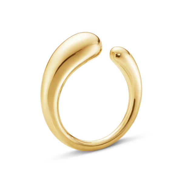 Georg Jensen Mercy ring i 18 karat guld med åben, organisk form
