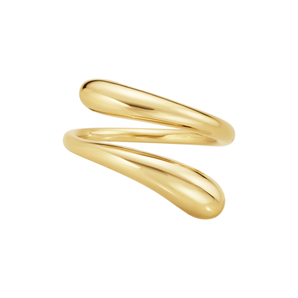 Georg Jensen Mercy Twist ring i 18 karat guld med to omgange