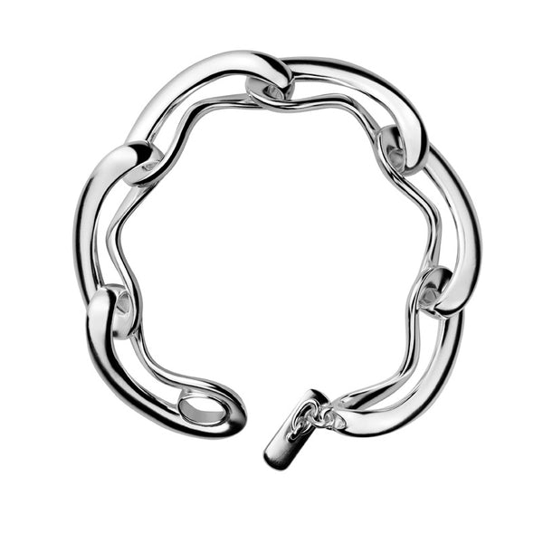 Georg Jensen Infinity armbånd i sterlingsølv med store organiske led