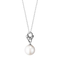 Georg Jensen Magic halskæde i hvidguld med perle og diamanter