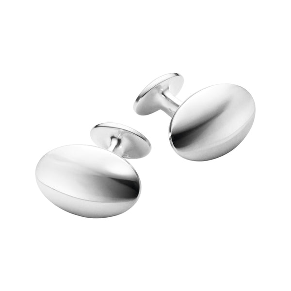 Georg Jensen Men's Classic ovale manchetknapper i sterlingsølv
