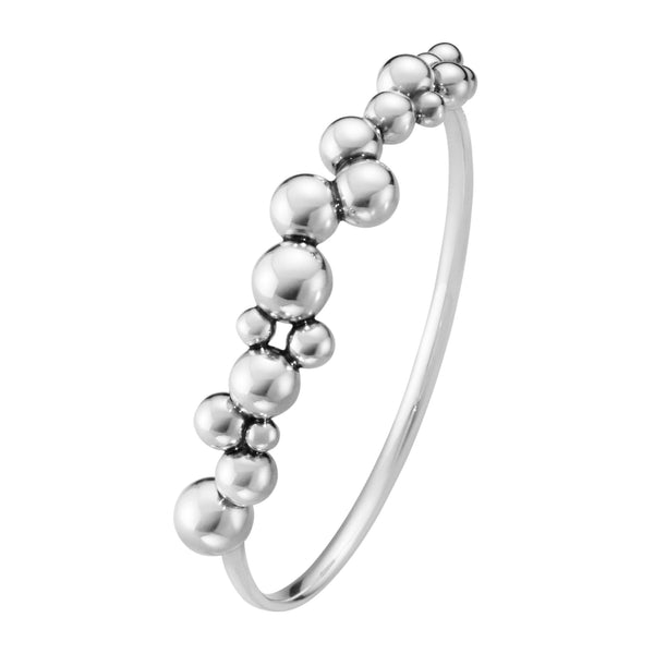 Georg Jensen Moonlight Grapes Closed armring i sterlingsølv med kugler
