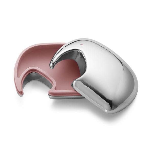 Georg Jensen Elephant stål æske med pink silikone