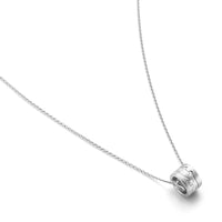 Georg Jensen Fusion halskæde i hvidguld med diamanter, tæt på