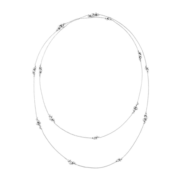 Georg Jensen Moonlight Grapes Sautoir Long halskæde i sterlingsølv