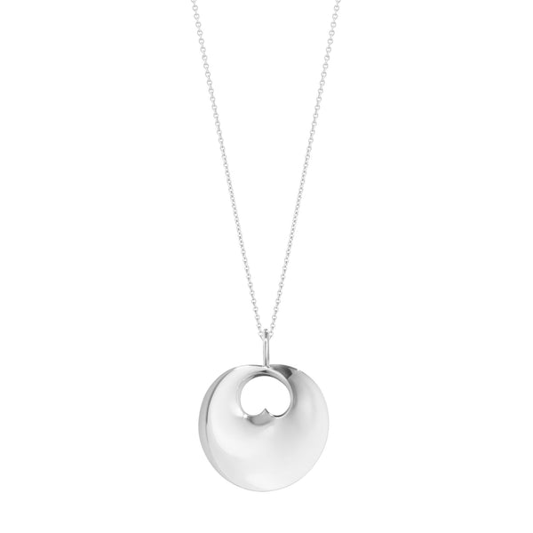 Georg Jensen Hidden Heart halskæde i sterlingsølv med Möbius vedhæng