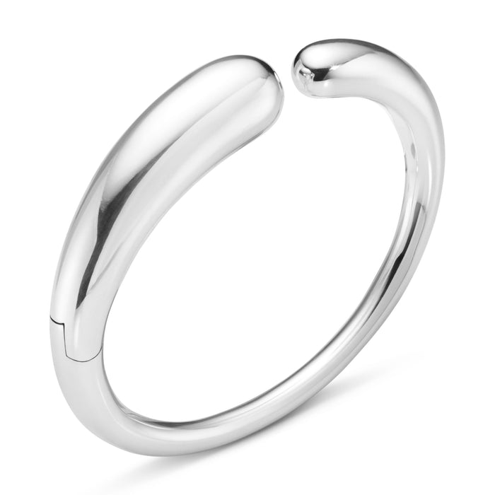 Georg Jensen Mercy armring med hængsellås i sølv