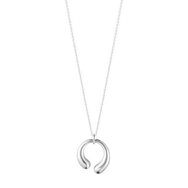 Georg Jensen Mercy mellem halskæde i sterlingsølv med åbent vedhæng