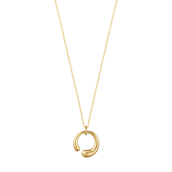Georg Jensen Mercy halskæde i 18 karat guld med åbent vedhæng