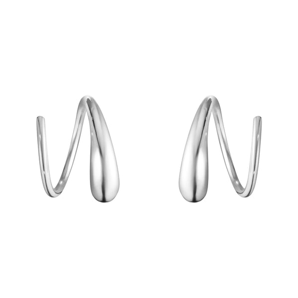 Georg Jensen Mercy Swirl små øreringe i sterlingsølv