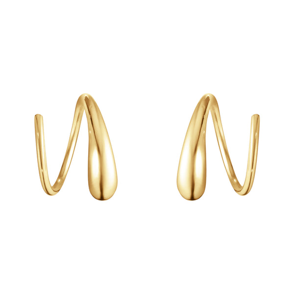 Georg Jensen Mercy Swirl små øreringe i 18 karat guld