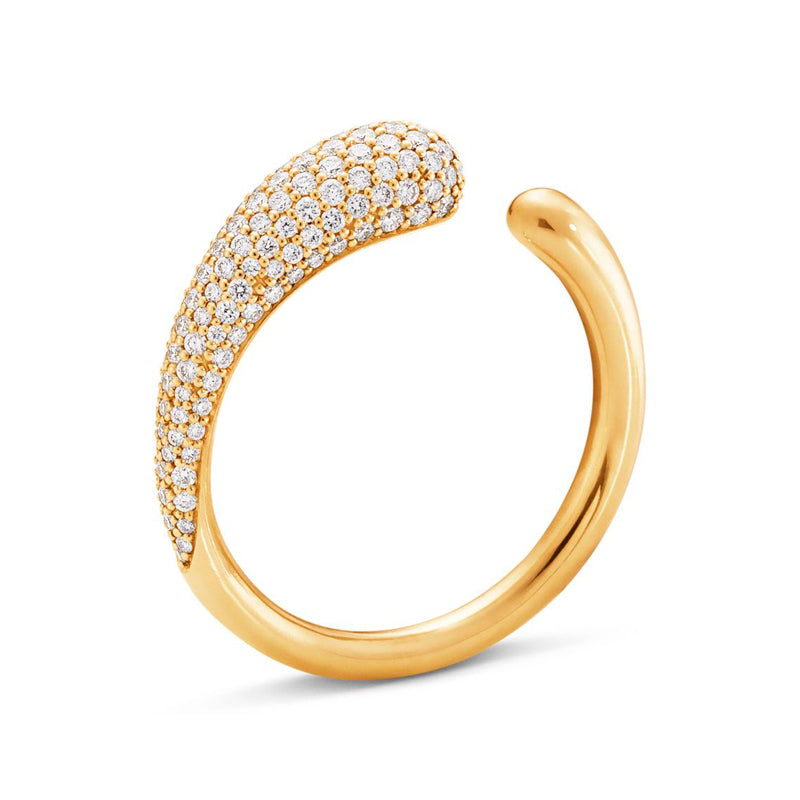 Georg Jensen Mercy Ring i guld med diamanter