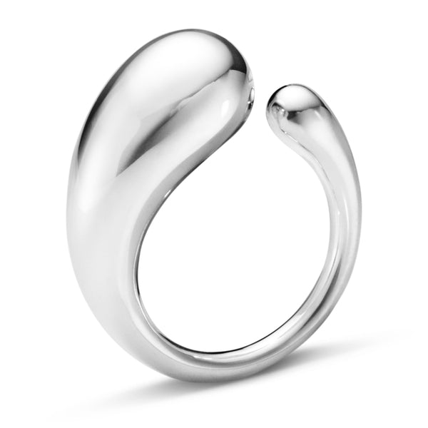 Georg Jensen Mercy stor ring i sterlingsølv med åben form