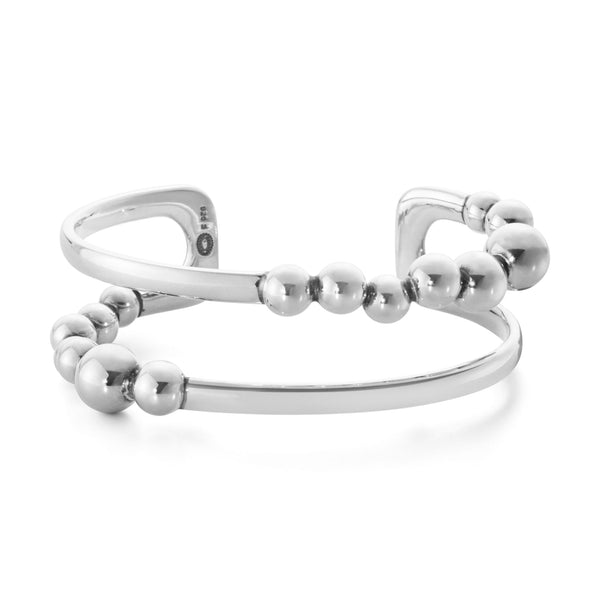 Georg Jensen Moonlight Grapes armring i oxideret sterlingsølv