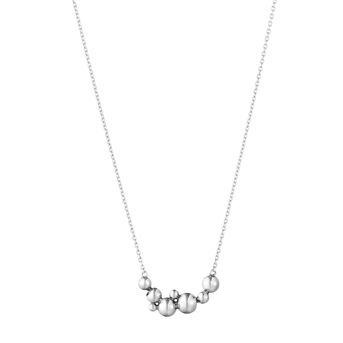 Georg Jensen Moonlight Grapes halskæde i oxideret sterlingsølv