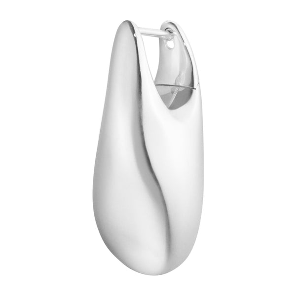 Georg Jensen Reflect Big ørering i sterlingsølv set forfra
