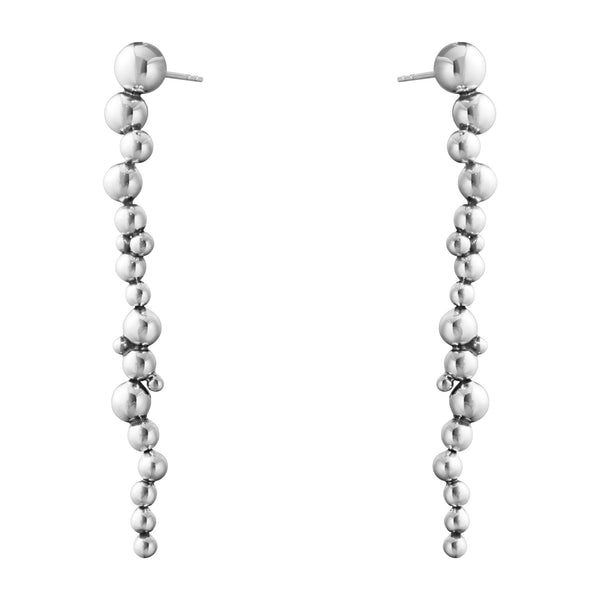 Georg Jensen Moonlight Grapes lange øreringe i sterlingsølv