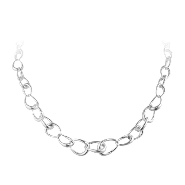 Georg Jensen Offspring Stor Link halskæde i sterlingsølv