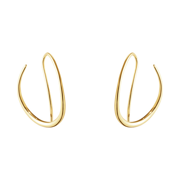 Georg Jensen Offspring Loop øreringe i 18 karat guld