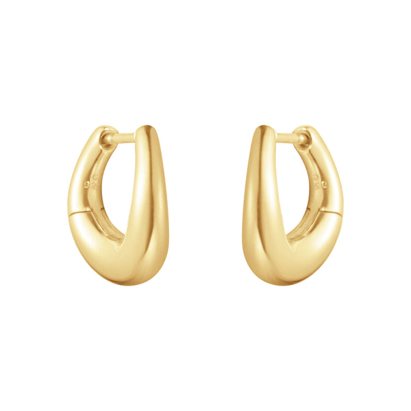 Georg Jensen Offspring creoler i 18 karat guld med hængsellås