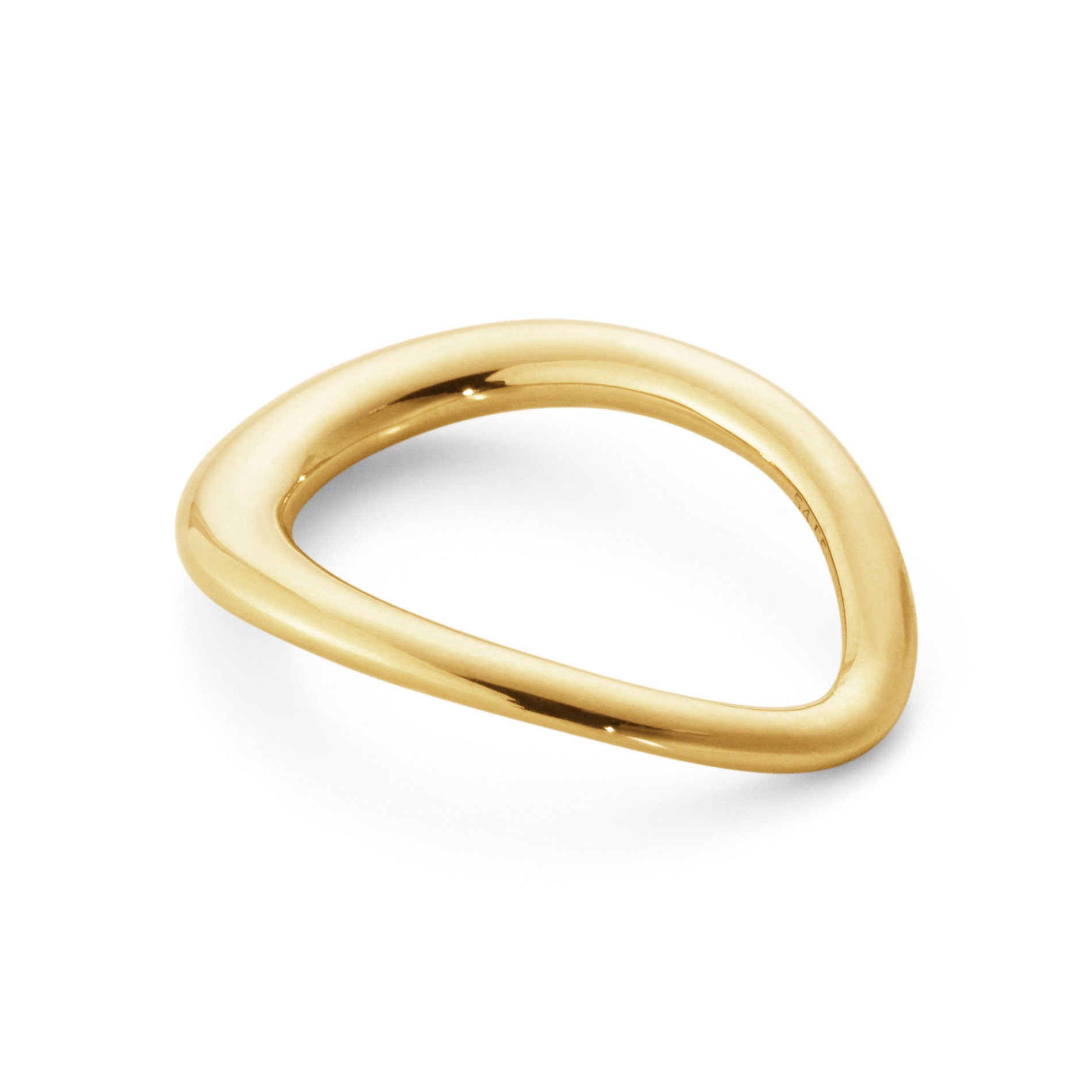 Georg Jensen Offspring oval ring i 18 karat guld, set liggende