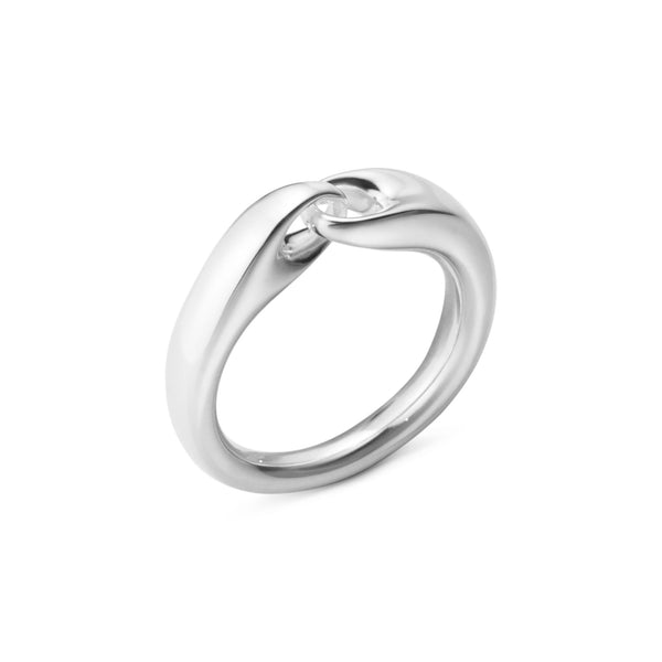Georg Jensen Reflect Big ring i 925 sterlingsølv, stor model, 8,5 mm bred